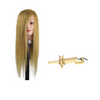 Human Hair Mannequin + Clamp (For Online Students)